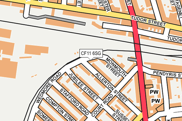 CF11 6SG map - OS OpenMap – Local (Ordnance Survey)