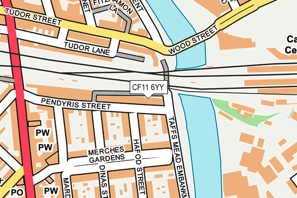 CF11 6YY map - OS OpenMap – Local (Ordnance Survey)