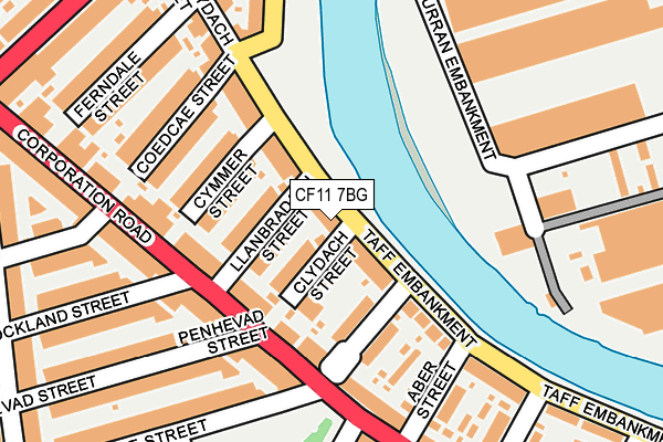 CF11 7BG map - OS OpenMap – Local (Ordnance Survey)