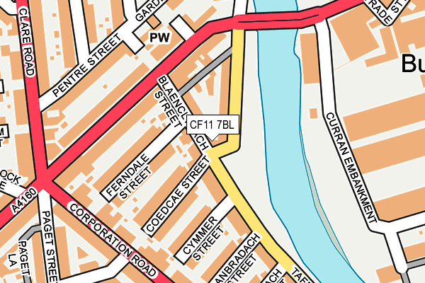 CF11 7BL map - OS OpenMap – Local (Ordnance Survey)