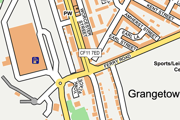 CF11 7ED map - OS OpenMap – Local (Ordnance Survey)