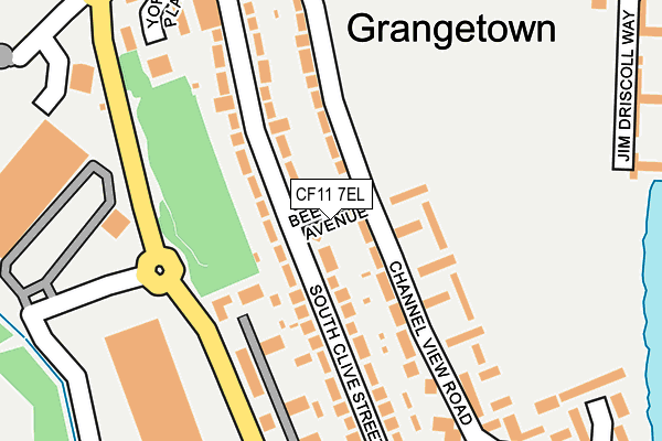 CF11 7EL map - OS OpenMap – Local (Ordnance Survey)