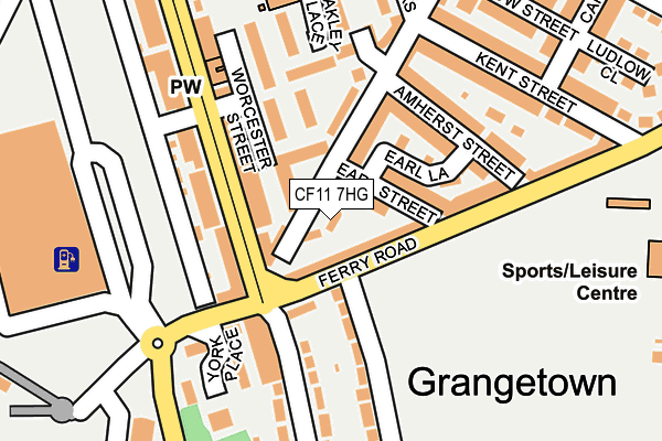 CF11 7HG map - OS OpenMap – Local (Ordnance Survey)