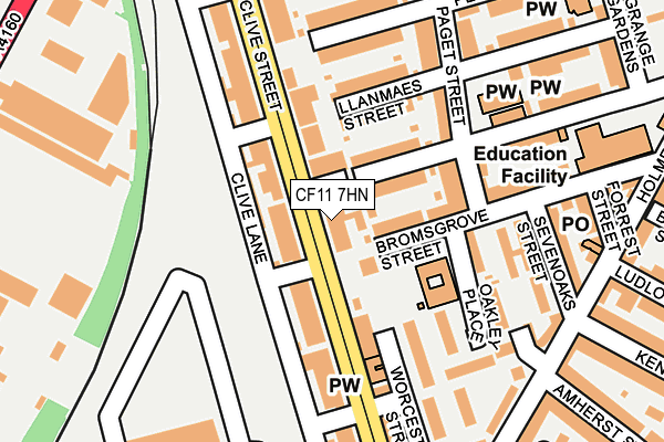 CF11 7HN map - OS OpenMap – Local (Ordnance Survey)