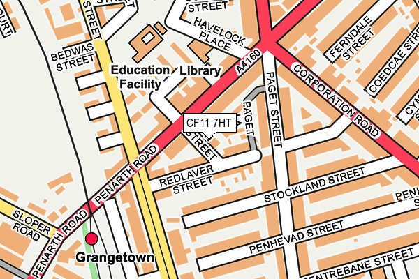 CF11 7HT map - OS OpenMap – Local (Ordnance Survey)