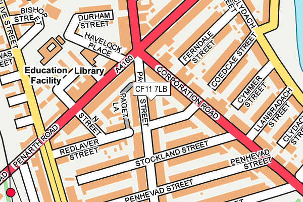 CF11 7LB map - OS OpenMap – Local (Ordnance Survey)