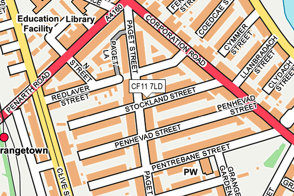 CF11 7LD map - OS OpenMap – Local (Ordnance Survey)