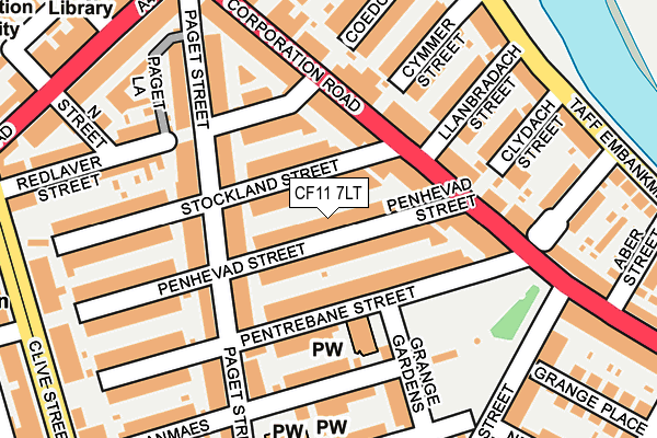 CF11 7LT map - OS OpenMap – Local (Ordnance Survey)