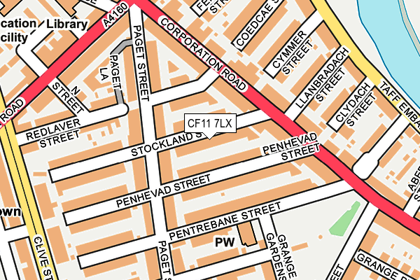 CF11 7LX map - OS OpenMap – Local (Ordnance Survey)