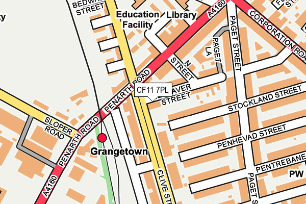 CF11 7PL map - OS OpenMap – Local (Ordnance Survey)