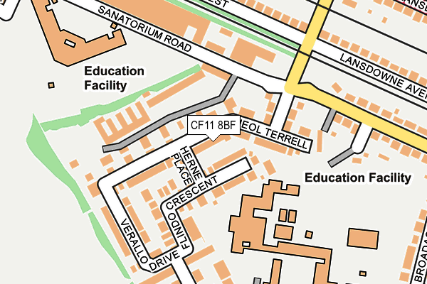 Map of THE SOUTH WALES INSOLE ACADEMY LIMITED at local scale