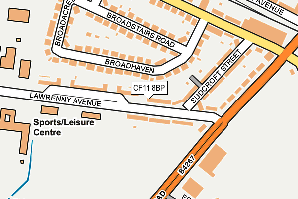 CF11 8BP map - OS OpenMap – Local (Ordnance Survey)