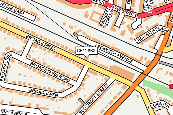 CF11 8BX map - OS OpenMap – Local (Ordnance Survey)