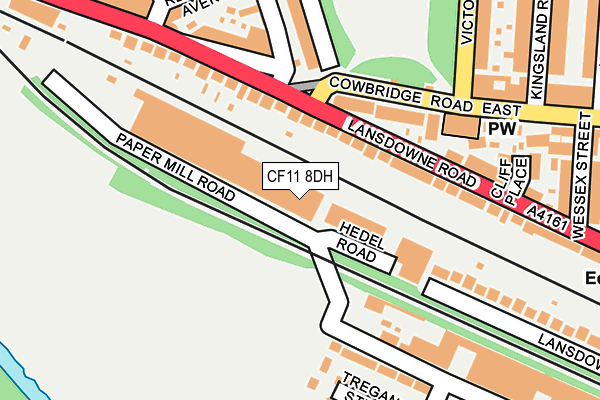 CF11 8DH map - OS OpenMap – Local (Ordnance Survey)