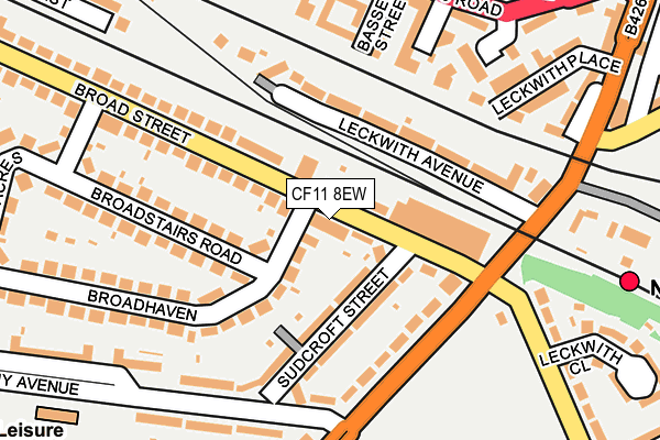 CF11 8EW map - OS OpenMap – Local (Ordnance Survey)