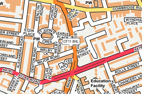 CF11 8HL map - OS OpenMap – Local (Ordnance Survey)