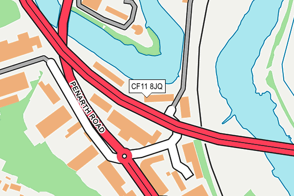 CF11 8JQ map - OS OpenMap – Local (Ordnance Survey)