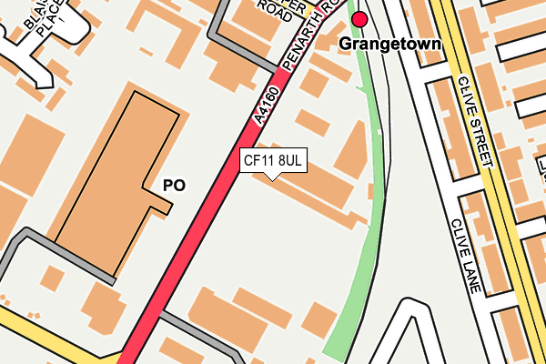 CF11 8UL map - OS OpenMap – Local (Ordnance Survey)