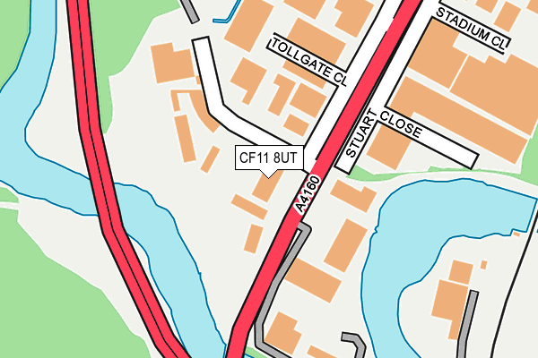 CF11 8UT map - OS OpenMap – Local (Ordnance Survey)