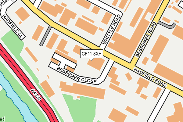 CF11 8XH map - OS OpenMap – Local (Ordnance Survey)