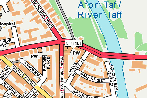 CF11 9BJ map - OS OpenMap – Local (Ordnance Survey)