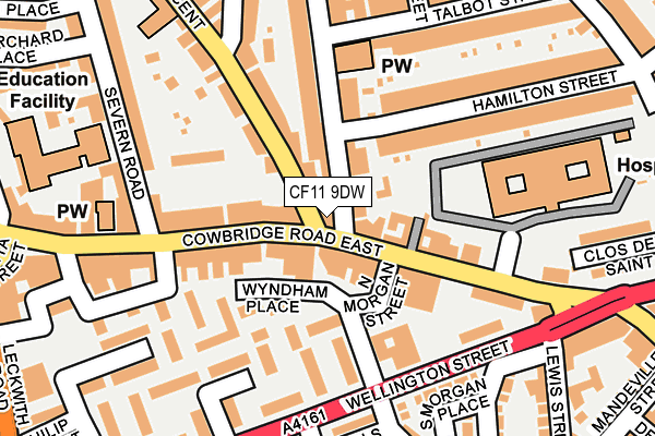 CF11 9DW map - OS OpenMap – Local (Ordnance Survey)