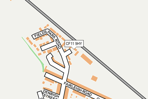 CF11 9HY map - OS OpenMap – Local (Ordnance Survey)