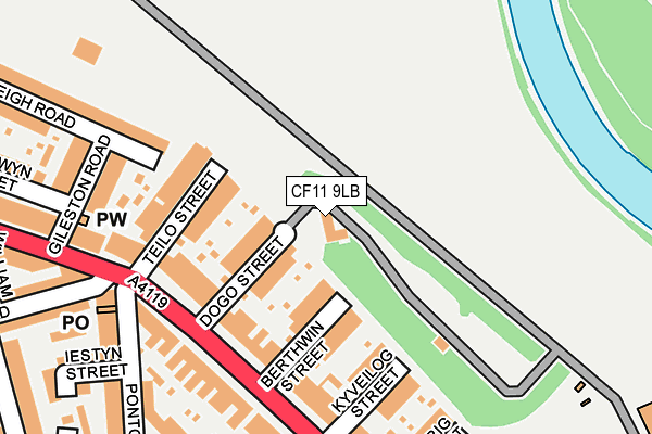 CF11 9LB map - OS OpenMap – Local (Ordnance Survey)