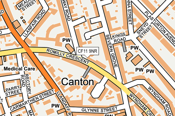 CF11 9NR map - OS OpenMap – Local (Ordnance Survey)