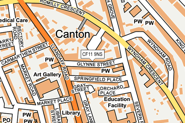 CF11 9NS map - OS OpenMap – Local (Ordnance Survey)