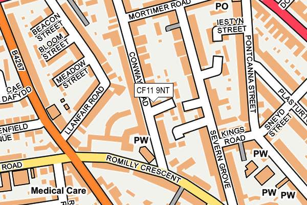 CF11 9NT map - OS OpenMap – Local (Ordnance Survey)