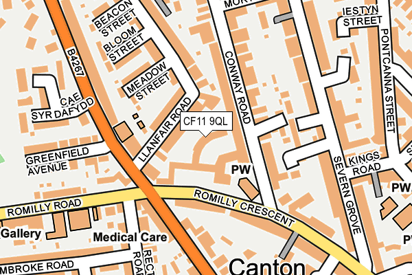 CF11 9QL map - OS OpenMap – Local (Ordnance Survey)
