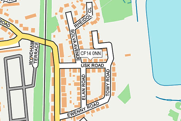 CF14 0NN map - OS OpenMap – Local (Ordnance Survey)