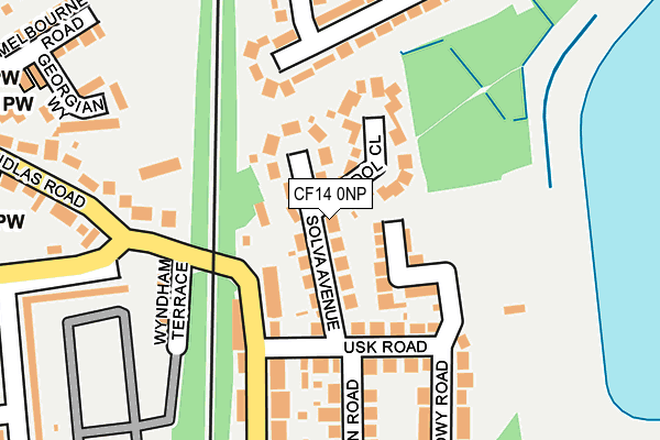 CF14 0NP map - OS OpenMap – Local (Ordnance Survey)