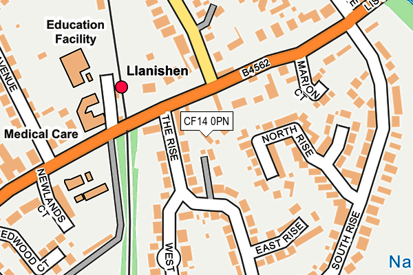 CF14 0PN map - OS OpenMap – Local (Ordnance Survey)