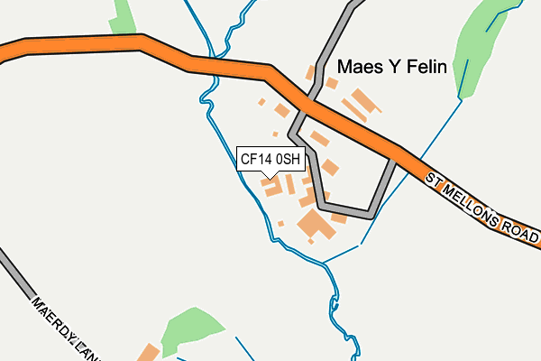 CF14 0SH map - OS OpenMap – Local (Ordnance Survey)