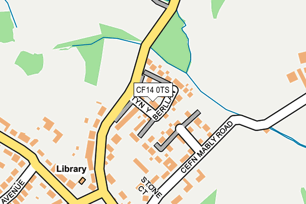 CF14 0TS map - OS OpenMap – Local (Ordnance Survey)