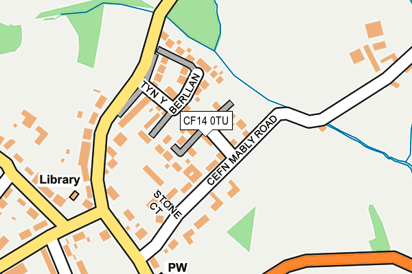 CF14 0TU map - OS OpenMap – Local (Ordnance Survey)