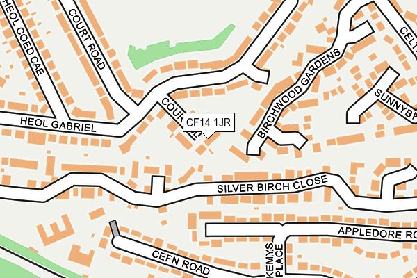 CF14 1JR map - OS OpenMap – Local (Ordnance Survey)