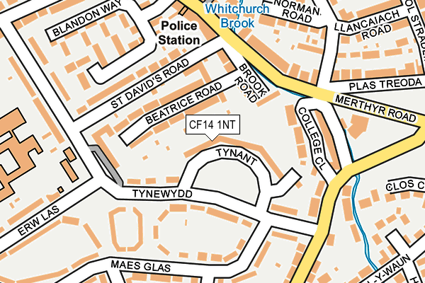 CF14 1NT map - OS OpenMap – Local (Ordnance Survey)