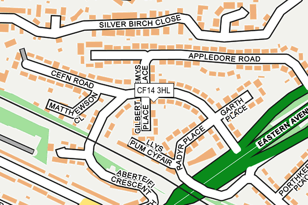 CF14 3HL map - OS OpenMap – Local (Ordnance Survey)