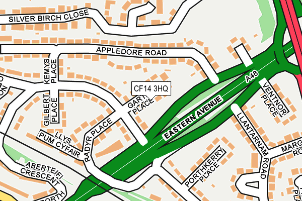 CF14 3HQ map - OS OpenMap – Local (Ordnance Survey)
