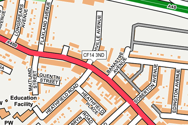 Map of YETI MEDIA GROUP LIMITED at local scale