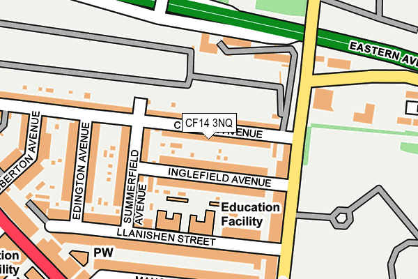 CF14 3NQ map - OS OpenMap – Local (Ordnance Survey)