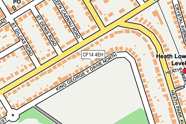 CF14 4EH map - OS OpenMap – Local (Ordnance Survey)