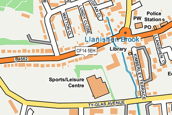 CF14 5EH map - OS OpenMap – Local (Ordnance Survey)