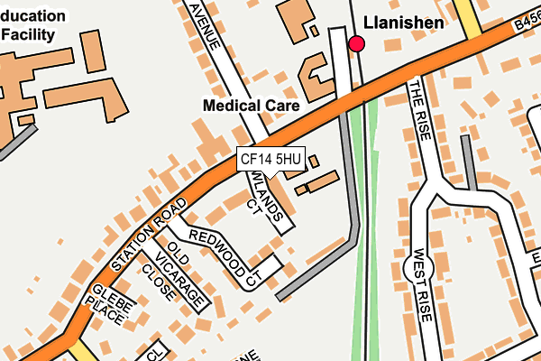 CF14 5HU map - OS OpenMap – Local (Ordnance Survey)