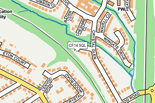 CF14 5QL map - OS OpenMap – Local (Ordnance Survey)