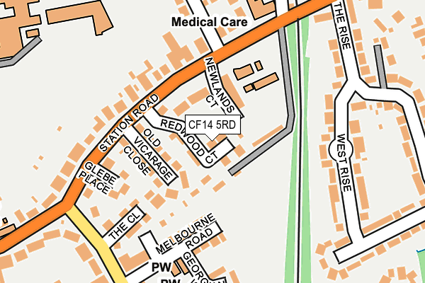 CF14 5RD map - OS OpenMap – Local (Ordnance Survey)