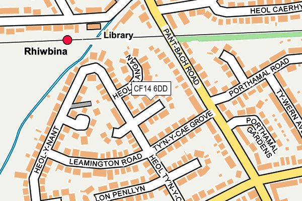 CF14 6DD map - OS OpenMap – Local (Ordnance Survey)